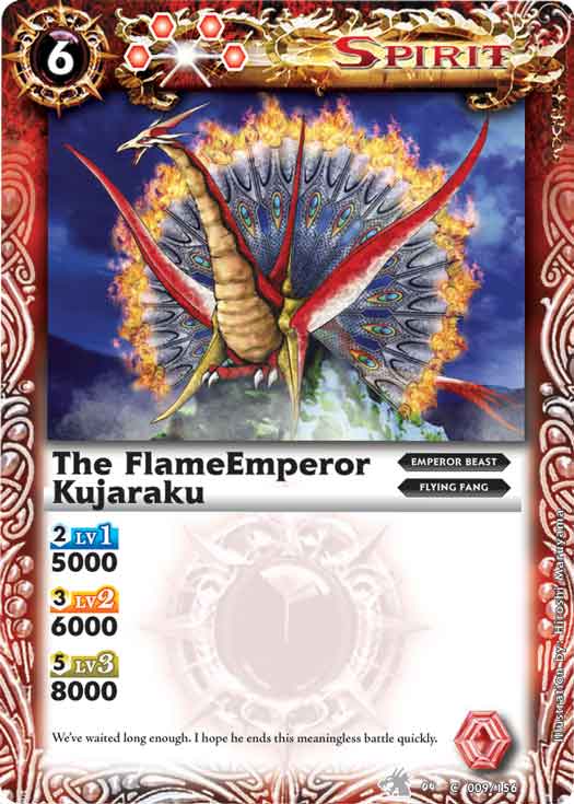 The FlameEmperor Kujaraku | Battle Spirits Wiki | Fandom