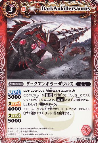 DarkAnkillersaurus | Battle Spirits Wiki | Fandom