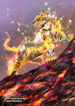 バトルビースト フェロシャスタイガー The FlameEmperorTigerDeity Blaze-Tiger | Battle Spirits Wiki | Fandom