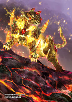 The ArmoredEmperorTigerDeity Brave-Tiger | Battle Spirits