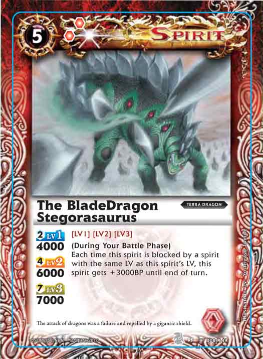 The BladeDragon Stegorasaurus | Battle Spirits Wiki | Fandom