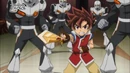Tsurugi surrounded by the Stingers.