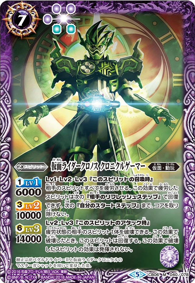 Kamen Rider Cronus Chronicle Gamer | Battle Spirits Wiki | Fandom