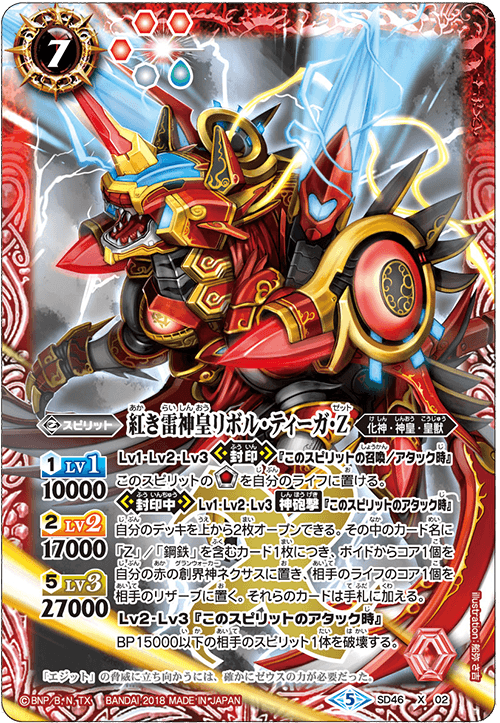 The RedThunderGodKing Revol-Tiger-Z | Battle Spirits Wiki | Fandom