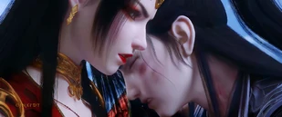 Xiao Yan was comforted and calmed down by Cai Lin as Yao Lao was captured by Hall of Souls