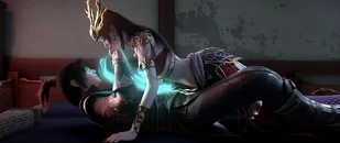 Medusa transformed back into her form 