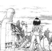 Alita arrives at ruins