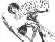 Alita decapitates AR-2 in .
