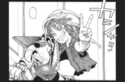 Koyomi poses for a picture with Fury