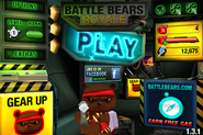 Battle Bears Royale main menu