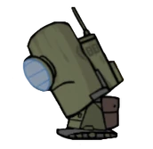The robot damaged.