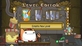 Level editor menu.