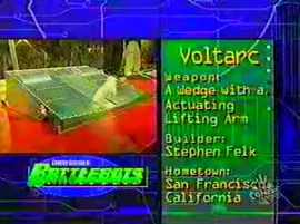 Voltarc's Season 1.0 stats according to the TV show.