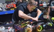 Andrew Peterson working on UltraViolent in The Pits.