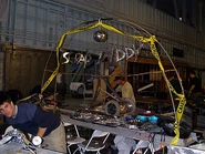 Team Scrap Daddy's banner at their table in Season 3.0.