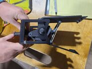 A scaled-down model of Vertigo's flipper mechanism.