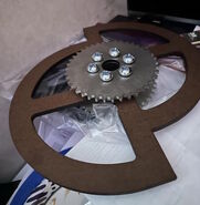 One of Arachnophobia's spinning disks, unpainted.
