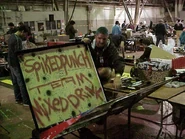 Inside view of SpikedPunch's safety panel.