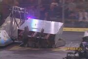 War Machine pushing Kenny's Revenge during the Royal Rumble.