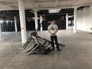 Ricky Willems stood next to Mammoth, circa 2019.