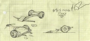 Sketches of Blade Runner under its previous name, Pinky.