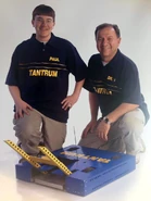 Photoshoot of Tantrum with Paul Ventimiglia and his father.