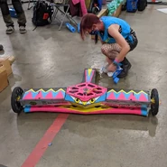 HiJinx next to Jen Herchenroeder.