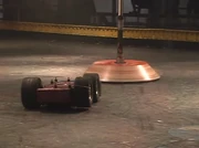 Megabyte stares down Corporal Punishment.