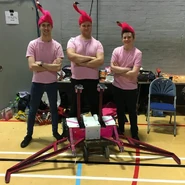 The original Two-Headed Death Flamingo in 2018.