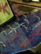 Close up view of the spike design.