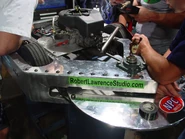 MechaVore's internal combustion engine powering the weapon.