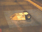 E2 in the BattleBox during BattleBots IQ 2002.