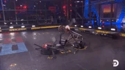 Mammoth swats against Black Widow's drum.