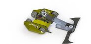 CAD of Bombshell's overcutting spinner.