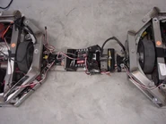 The electronics which connected both halves.