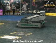 Angriff takes a shot from the killsaws.