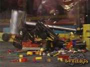 Stewbot is destroyed by the pulverizer.