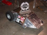 E2V2 with one of its second place trophies.