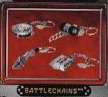 A promotional poster for Battle Chains toys.