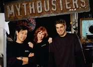 Grant Imahara (left) in a promotional shot for MythBusters.
