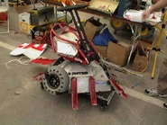 Tazbot backstage during Season 2.0.