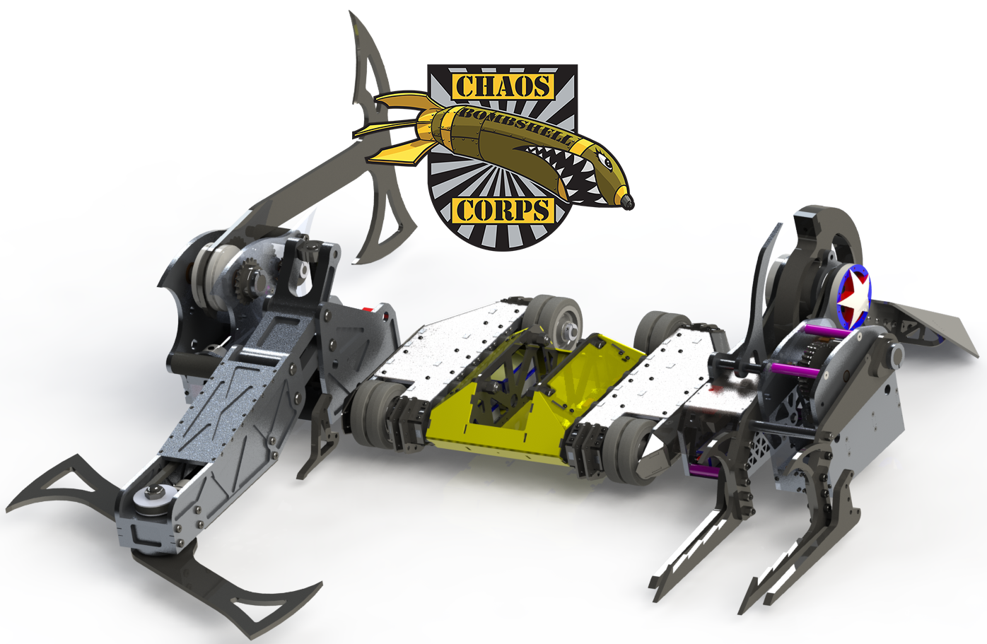 Bot weapons. Witch Doctor Battlebots.