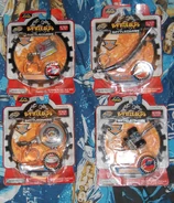 Battle Chains toys in their packaging.