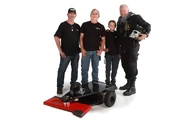 Roy Hellen (right) with Hardcore Robotics in 2020.