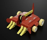 Extinguisher CAD in 2022 with its axe and four hinged wedgelets.