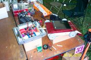 War Drums in The Pits with another robot at Robot Assault 2003