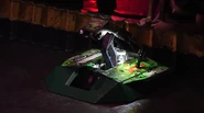 Banshee during BattleBots FaceOffs in 2025.