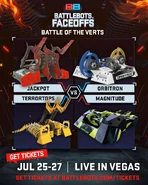 BattleBots FaceOffs Battle of the Verts.jpg (197 KB) 'Battle of the Verts', as advertised by BattleBots.