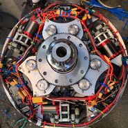 A look inside Shellshock - note the omniwheels.