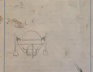 Design sketch for a front view of Gammatron.